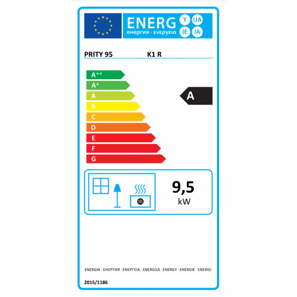 Kachle / Piecka na drevo Prity K1 R 9.5kW, Log | Kachle na drevo / Piecky na drevo | Krbové kachle |