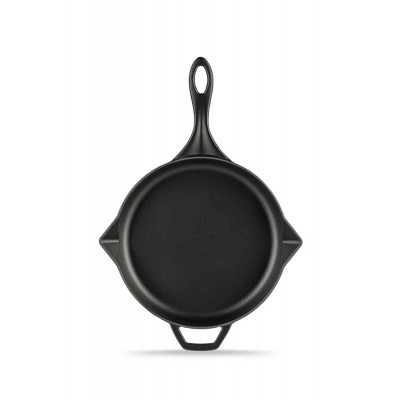 Emajlová liatinová panvica Hosse, Black Onyx, Ф24cm - Plochá liatinová panvica