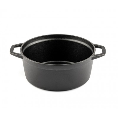 Hlboký liatinový hrniec Hosse, Black Onyx, Ф24 - Liatinový hrniec