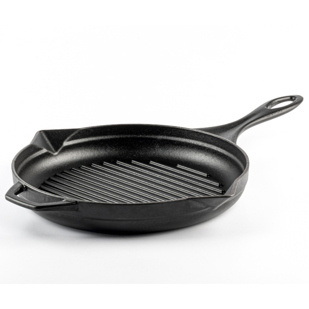 Emajlová liatinová panvica na grilovanie, Black Onyx, Ф28cm | Liatinová panvica na grilovanie | Liatinová panvica |