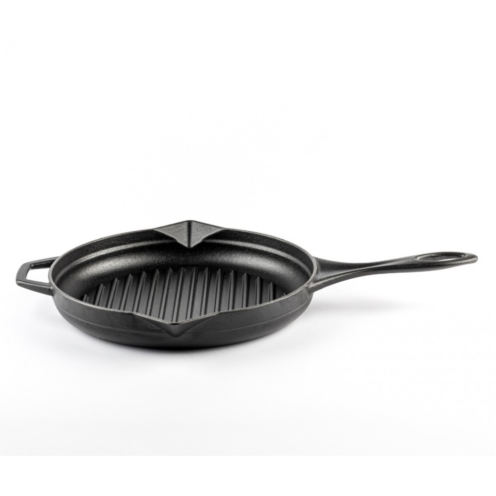 Emajlová liatinová panvica na grilovanie, Black Onyx, Ф28cm | Liatinová panvica na grilovanie | Liatinová panvica |