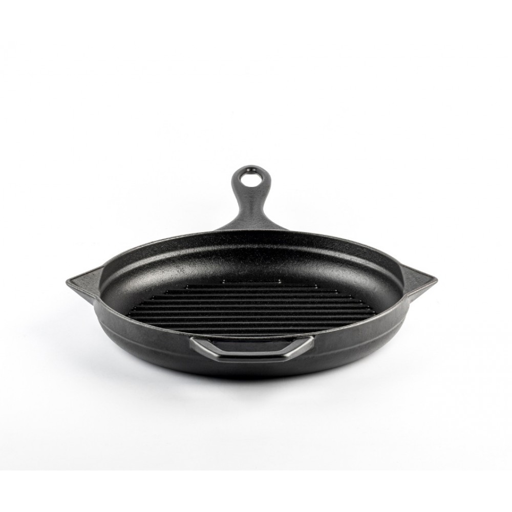 Emajlová liatinová panvica na grilovanie, Black Onyx, Ф28cm | Liatinová panvica na grilovanie | Liatinová panvica |