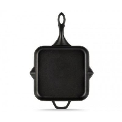 Emajlová liatinová panvica Hosse, Black Onyx, 28x28cm - Plochá liatinová panvica