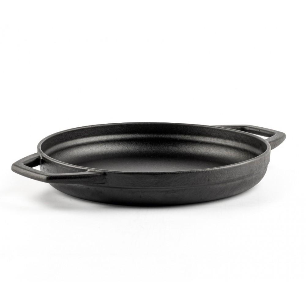 Emajlová liatinová panvica s dvoma rukoväťami Hosse, Black Onyx, Ф22cm
