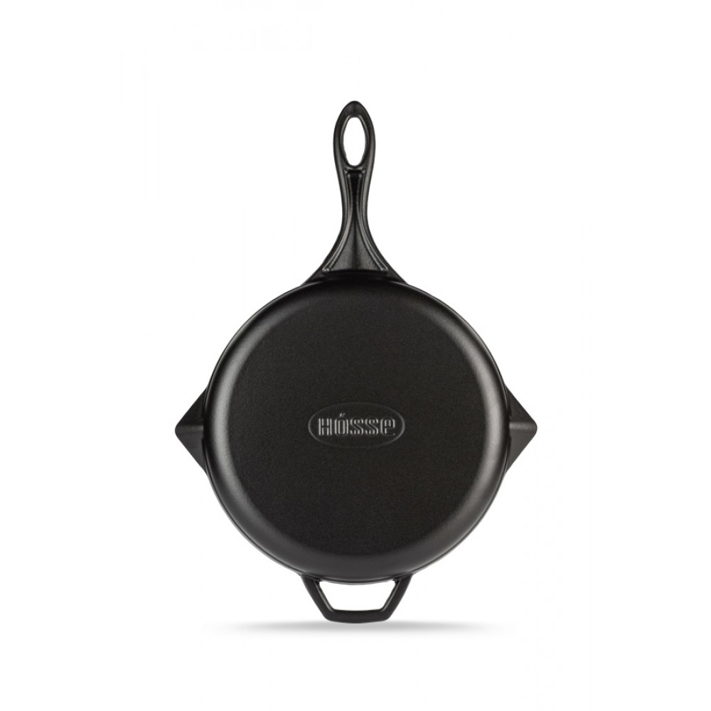 Emajlová liatinová panvica na grilovanie Hosse, Black Onyx, Ф24cm | Liatinová panvica na grilovanie | Liatinová panvica |