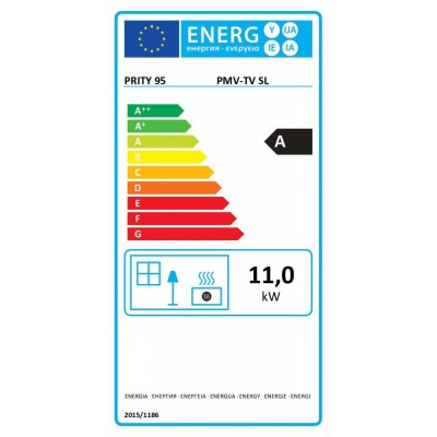 Krbové kachle na drevo Prity PMV-TV SL, 11 kW - Prity
