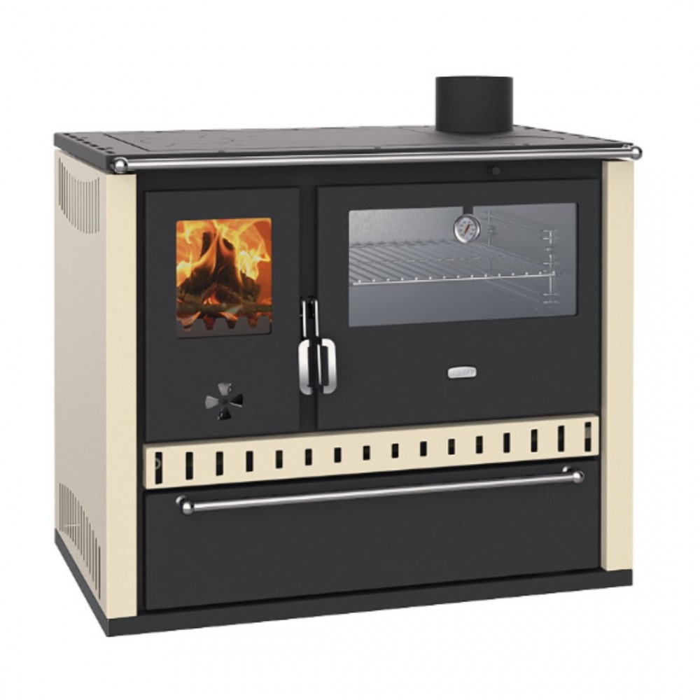 Sporák na drevo Prity GT, s nerezovou rúrou a zásuvkou, 15 kW | Wood Burning Stoves |  |