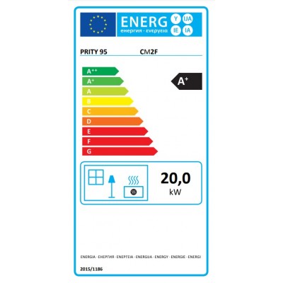Krb na drevo Prity CM2F, 20 kW - Krby