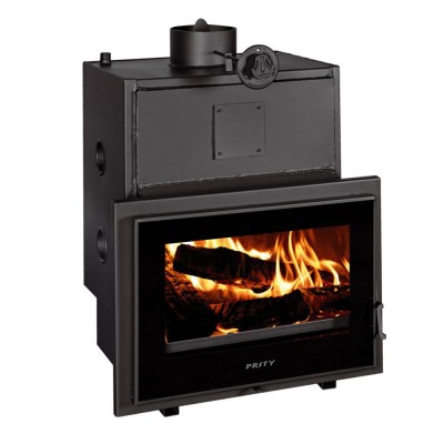 Krb na drevo Prity s integrovaným kotlom P W28 TV, 28,2 kW - Krby