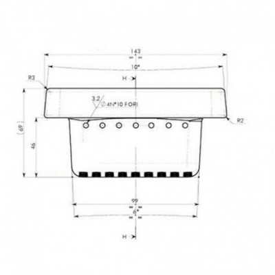 Liatinový hrniec na pelety Ecoteck, Ravelli a iné, 143 x 106 mm - Diely pre peletové kachle