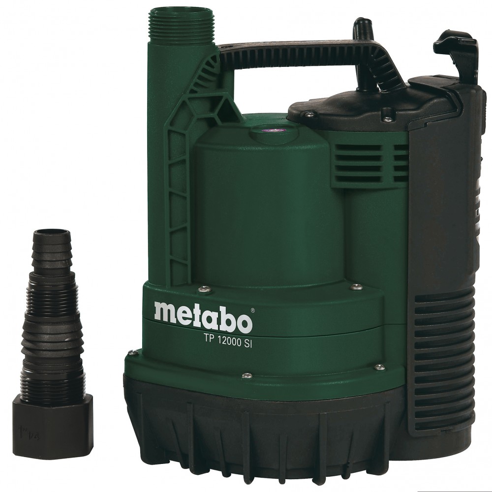 Ponorné čerpadlo na čistú vodu Metabo TP 12000 SI, výkon 600 W, prietok 11 700 l/h, dopravná výška 9 m |  |  |