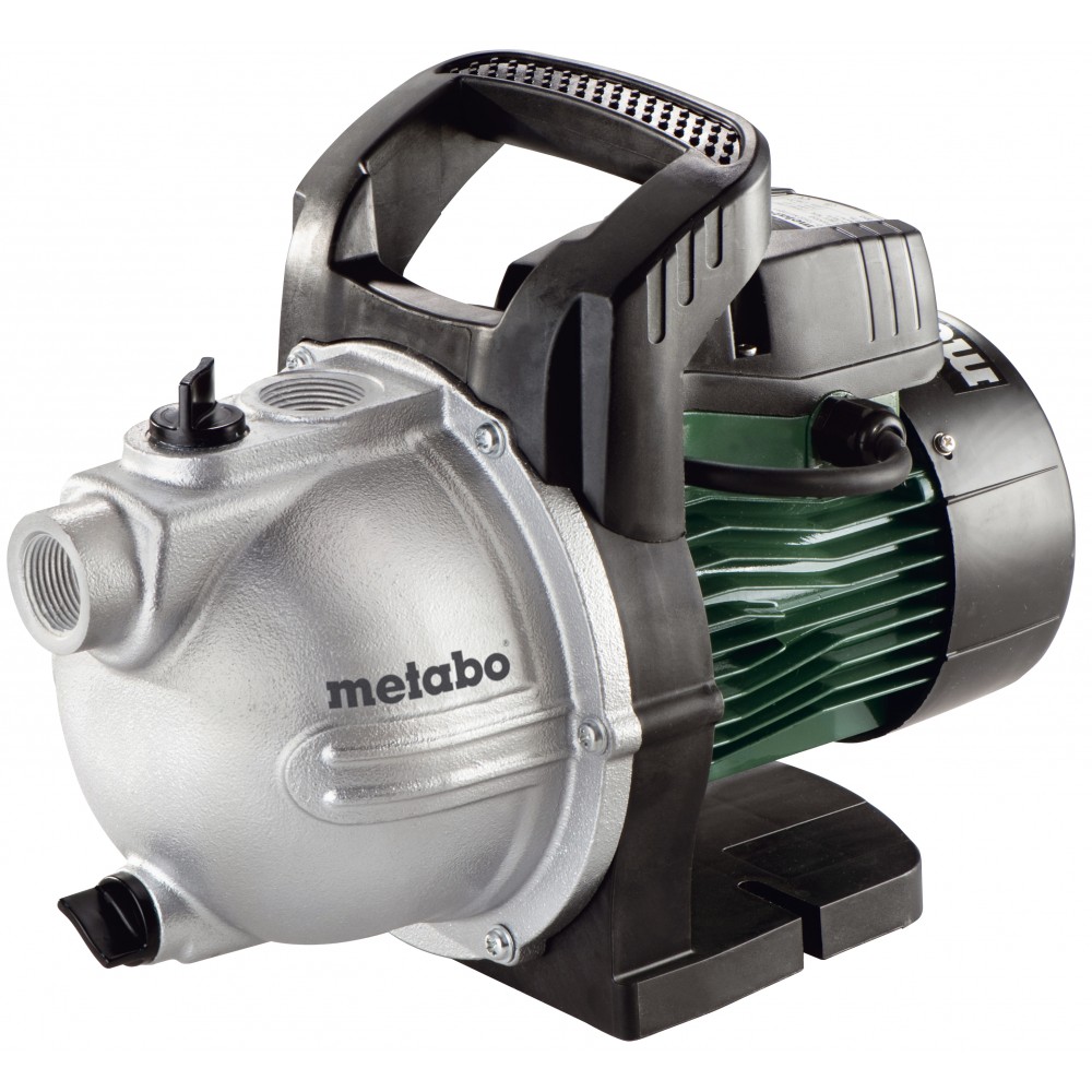Jednofázové záhradné čerpadlo na čistú vodu Metabo P 4000 G, výkon 1100 W, prietok 4000 l/h, dopravná výška 46 m