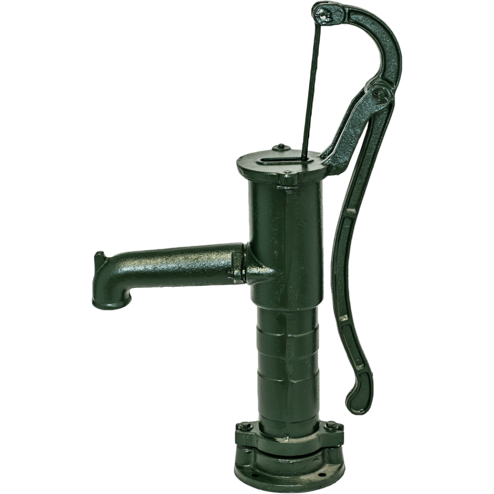 Ručné vodné čerpadlo, manuálne Hydro-Fix, zelené, dĺžka 660 mm, liatina, veľkosť 1 1/4″