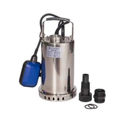 Odvodňovacie čerpadlo s externým plavákom a krytom z nehrdzavejúcej ocele Electromash QDS-750C, výkon 750 W, prietok 200 l/min, dopravná výška 11 m, výpust 1″ - Electromash