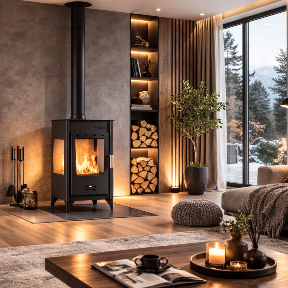 Kachle / Piecka na drevo Balkan Energy ATS 90-10 3 SIDE, 12.12kW | Kachle na drevo / Piecky na drevo | Krbové kachle |