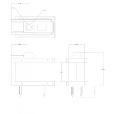 Plynový krb Balkan Energy GAS 3SIDE 70, 5.8kW - 7.8kW - Krby