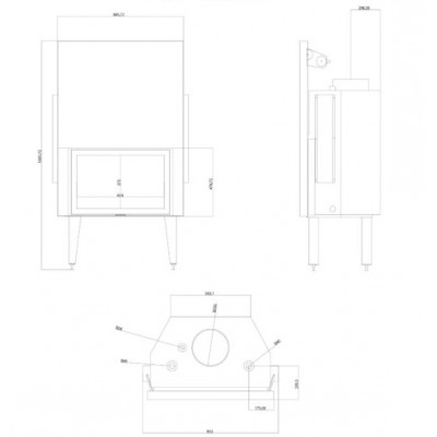 Teplovodná krbová vložka Balkan Energy ATS STRAIGHT HYDRO 800, 29.58kW - Porovnanie produktov