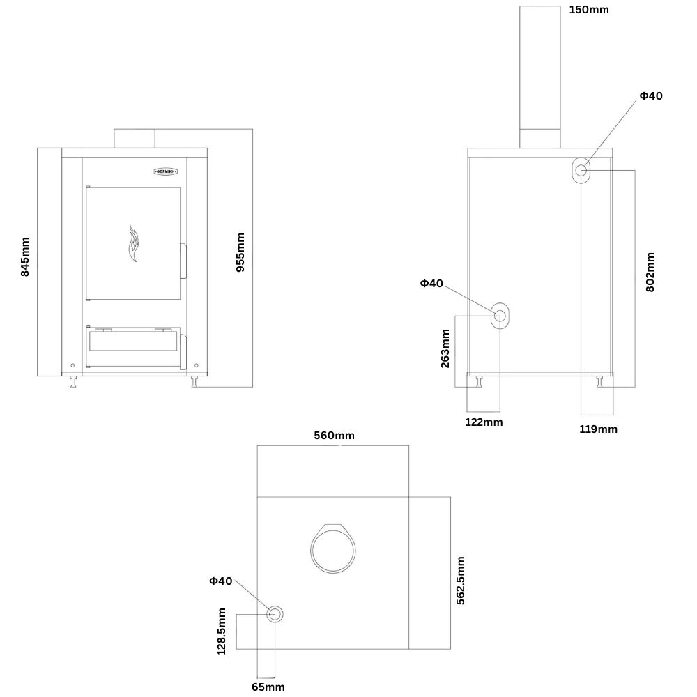 Kotol na drevo Balkan Energy ATS HYDRO, 20 kW | Kotly na drevo |  |
