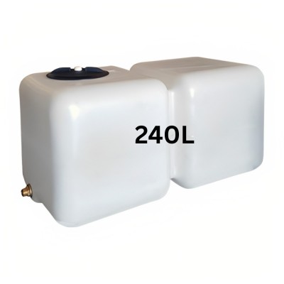 Nádrž na pitnú vodu HydroMoby AQUA S12, horizontálna 240 L (biela) - Nádrže na pitnú vodu
