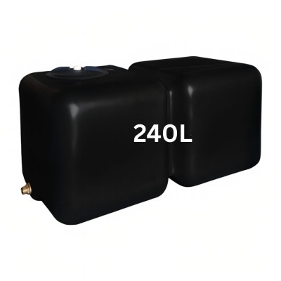 Nádrž na pitnú vodu HydroMoby AQUA S12, horizontálna 240 L (čierna) - Nádrže na pitnú vodu