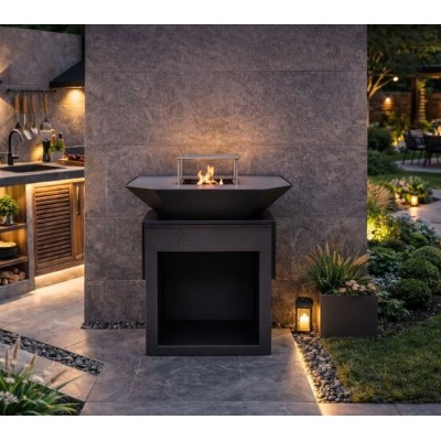 Oceľový gril na drevené uhlie Balkan Energy POLY-920 - Gril