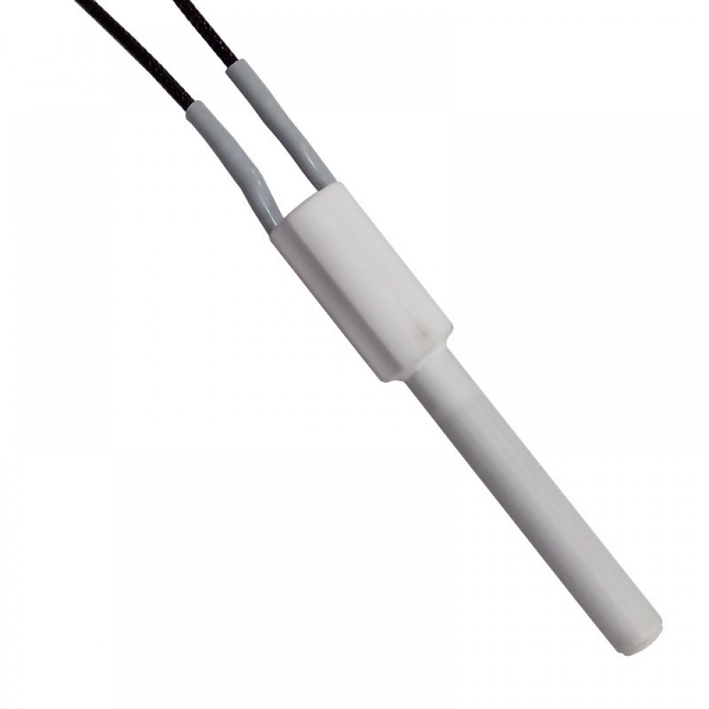 Keramický Zapaľovač / rezistor pre peletové kachle Ravelli, MCZ, Palazzetti, Karmek One a iné, celková dĺžka 103mm, 200W | Zapaľovače / rezistory pre peletové kachle | Diely pre peletové kachle |