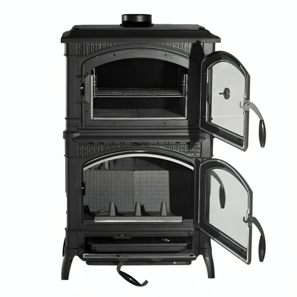 Talianska liatinová kachle / piecka na drevo s rúrou La Nordica Isotta Forno, 9.7kW | Krbové kachle s rúrou | Krbové kachle |