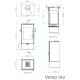 Kachle / Piecka na drevo Verso Ina, 7.5kW | Kachle na drevo / Piecky na drevo | Krbové kachle |