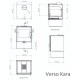 Kachle / Piecka na drevo Verso Kara, 7.5kW | Kachle na drevo / Piecky na drevo | Krbové kachle |