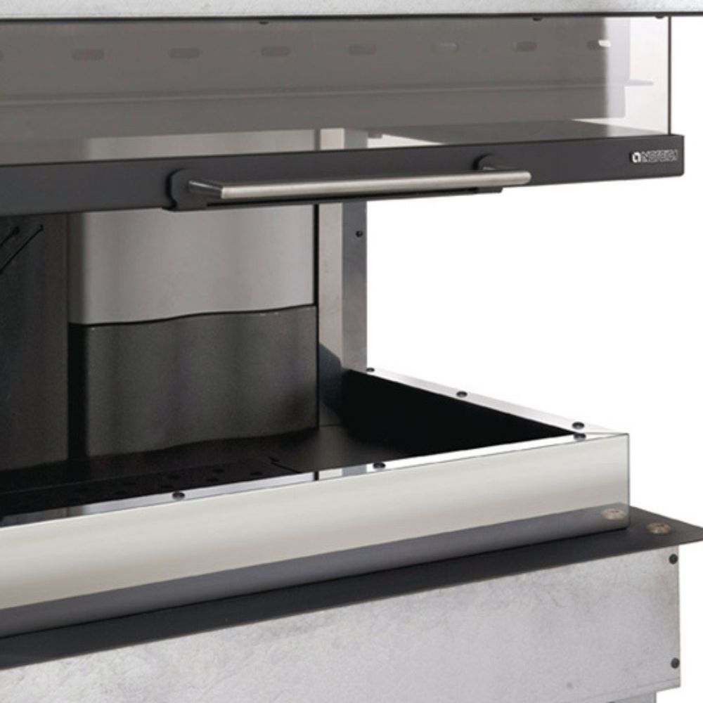 Talianska liatinový krbova vložka La Nordica Monoblocco 800 Angolo vľavo, 10.0kW | Krby na drevo | Krby |