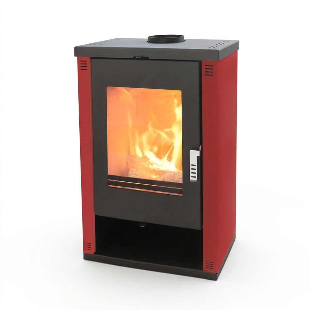 Kachle / Piecka na drevo Verso Theia, Bordeaux, 9kW | Kachle na drevo / Piecky na drevo | Krbové kachle |