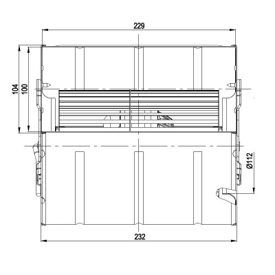 Radiálny ventilátor EBM pre peletové kachle Edilkamin, Karmek One, Iní, prietok 590 m³/h - Diely pre peletové kachle