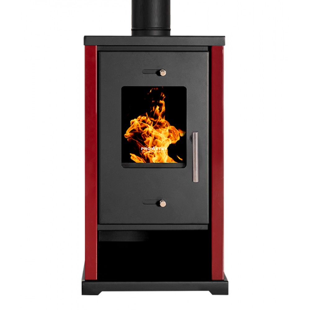 Kachle / Piecka na drevo Prometey EKO Mini Bordeaux, 6.4 kW | Kachle na drevo / Piecky na drevo | Krbové kachle |