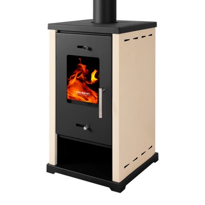 Kachle / Piecka na drevo Prometey EKO Mini Ivory 6.4 kW - Krbové kachle