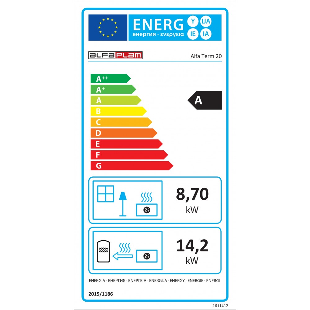 Sporák na drevo s vymennikom Alfa Plam Alfa Term 20 Červená, 23kW | Sporaky na drevo s vymennikom | Drevo |