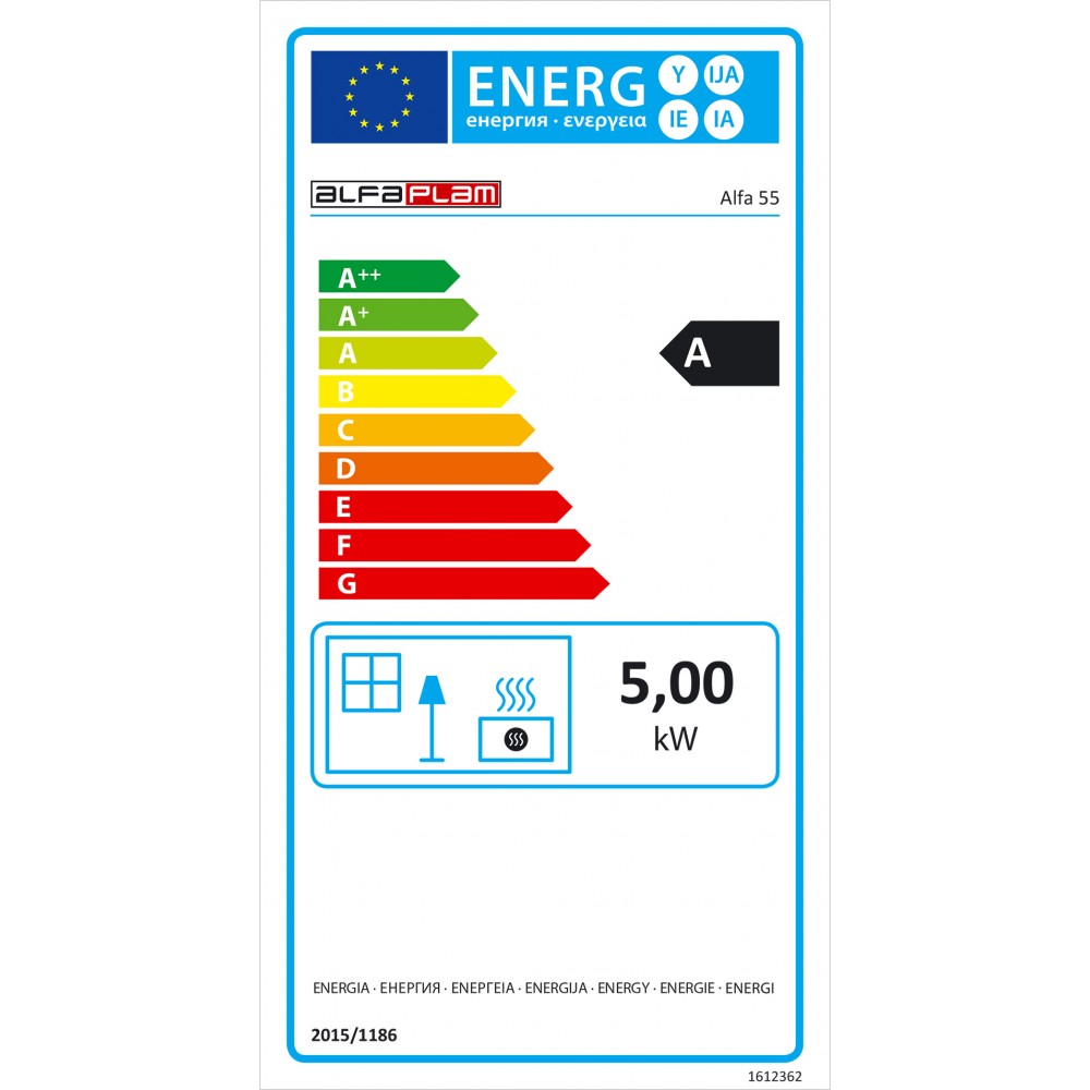 Sporák na drevo Alfa Plam Alfa 55 Termo Horčica, 5kW | Sporáky na drevo | Drevo |