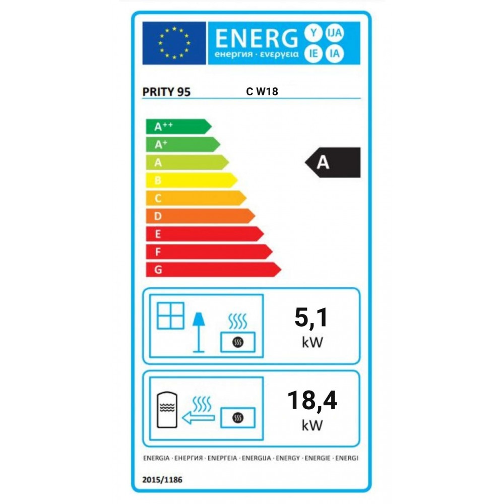 Teplovodná krbová vložka Prity C W18, liatinový, 23.5kw | Krby na drevo | Krby |