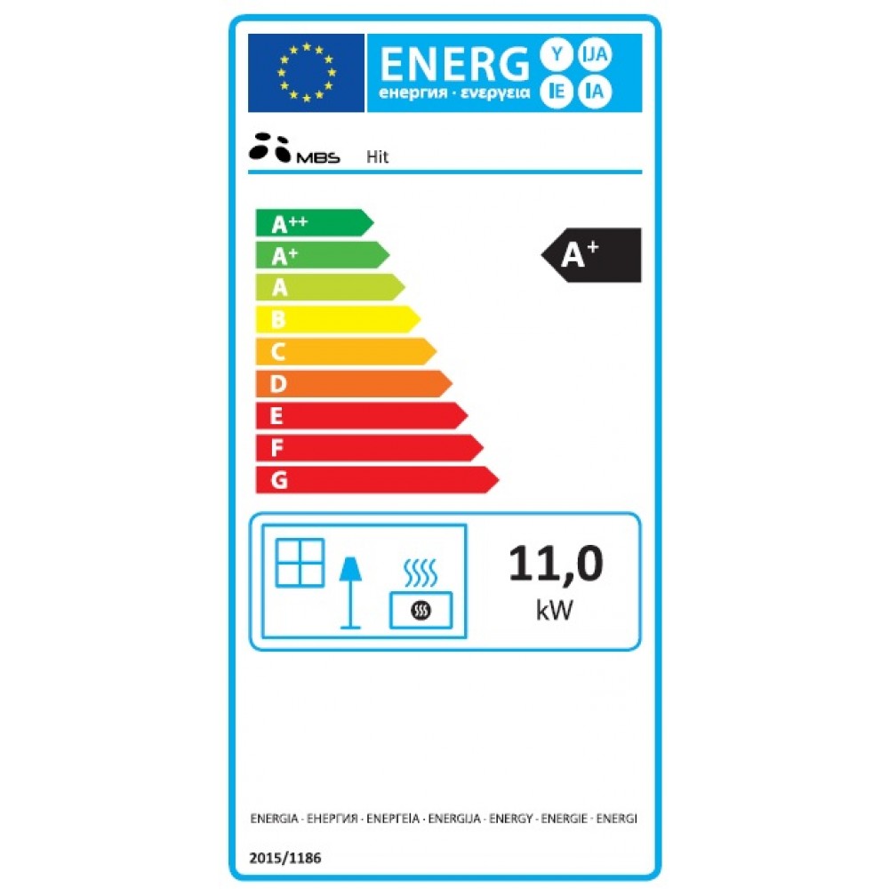 Kachle / Piecka na drevo MBS Hit Červená 11kW, Log | Kachle na drevo / Piecky na drevo | Krbové kachle |