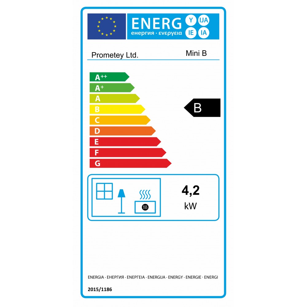 Kachle / Piecka na drevo Prometey Mini B, 5 kW | Kachle na drevo / Piecky na drevo | Krbové kachle |