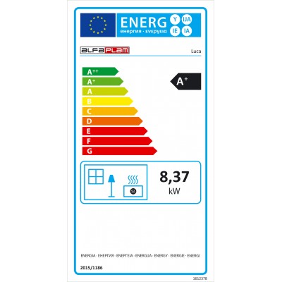 Peletové kachle / Pec na pelety Alfa Plam Luca, Červená , 8 kW - Porovnanie produktov