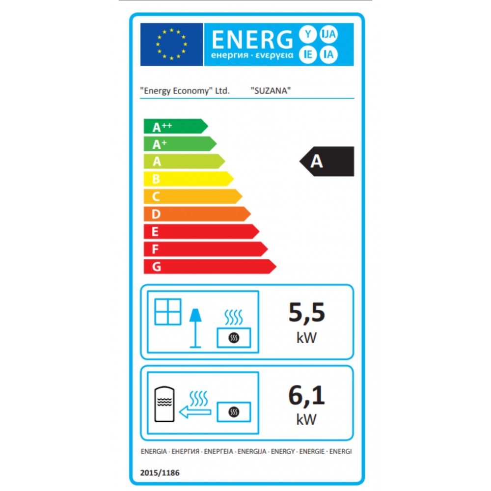 Krbové kachle s teplovodným výmenníkom s rúrou Balkan Energy Suzana, 11.6kW - 17.5kW | Kachle na drevo / Piecky na drevo | Krbové kachle |