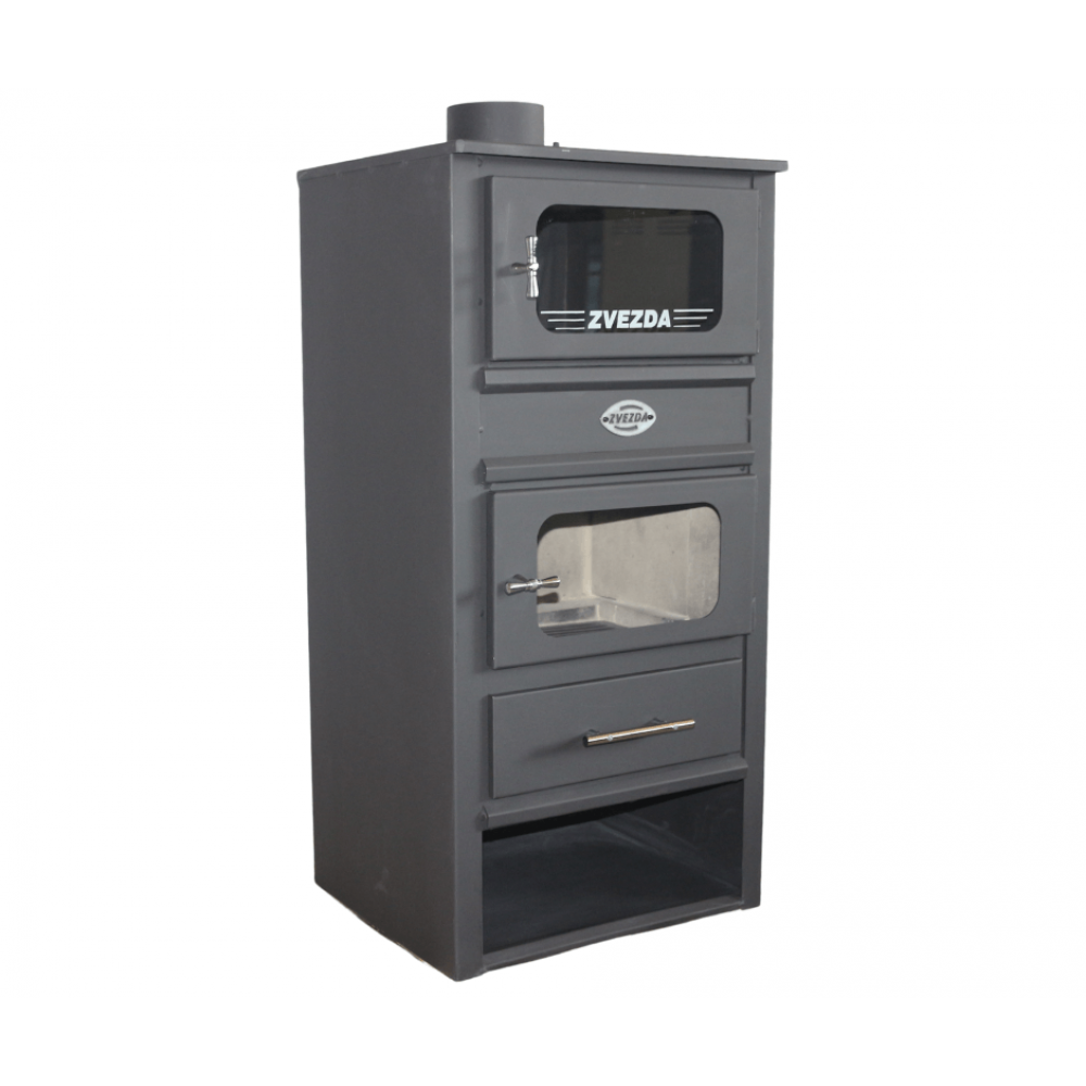 Kachle / Piecka na drevo s rúrou Zvezda MF, 10.9kW, Log | Kachle na drevo / Piecky na drevo | Krbové kachle |