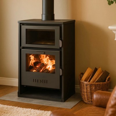Krbové kachle s teplovodným výmenníkom s rúrou Balkan Energy Suzana, 11.6kW - 17.5kW - 