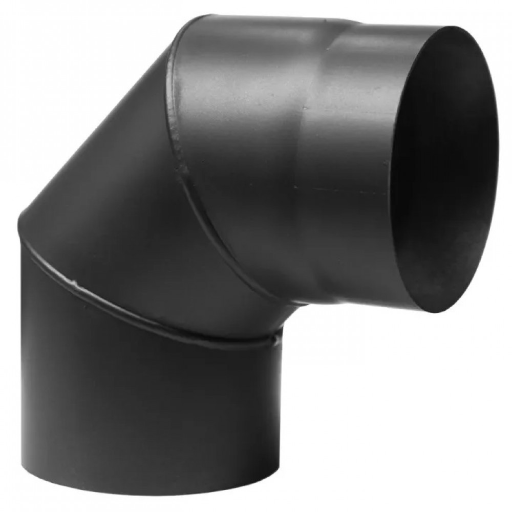 Dymové koleno 90° PARKANEX, Oceľ, Čierna, Ø130, Hrúbka 2 mm | Komínové rúry Dymové koleno 90° PARKANEX, Oceľ, Čierna, Ø130, Hrúbka 2 mm | Komínové rúry | Komíny |