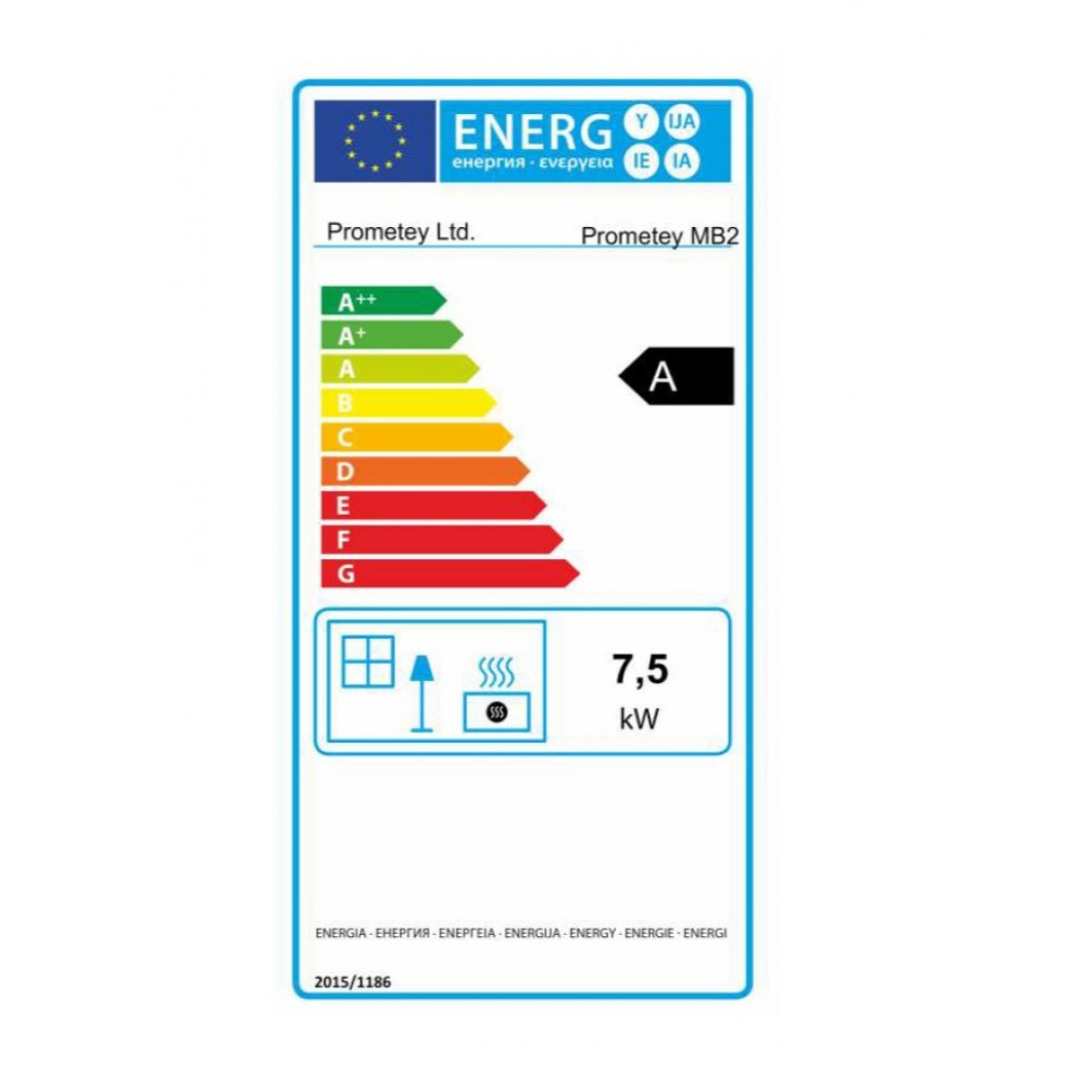 Kachle / Piecka na drevo Prometey “Metal top 2”, 7.5kW | Kachle na drevo / Piecky na drevo | Krbové kachle |