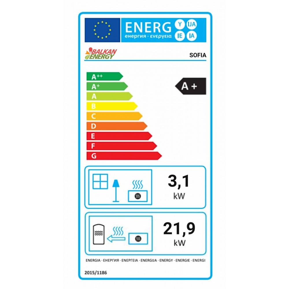 Teplovodné peletové kachle Balkan Energy Sofia, 25 kW | Teplovodné peletové kachle | Peletové kachle / Pece na pelety |