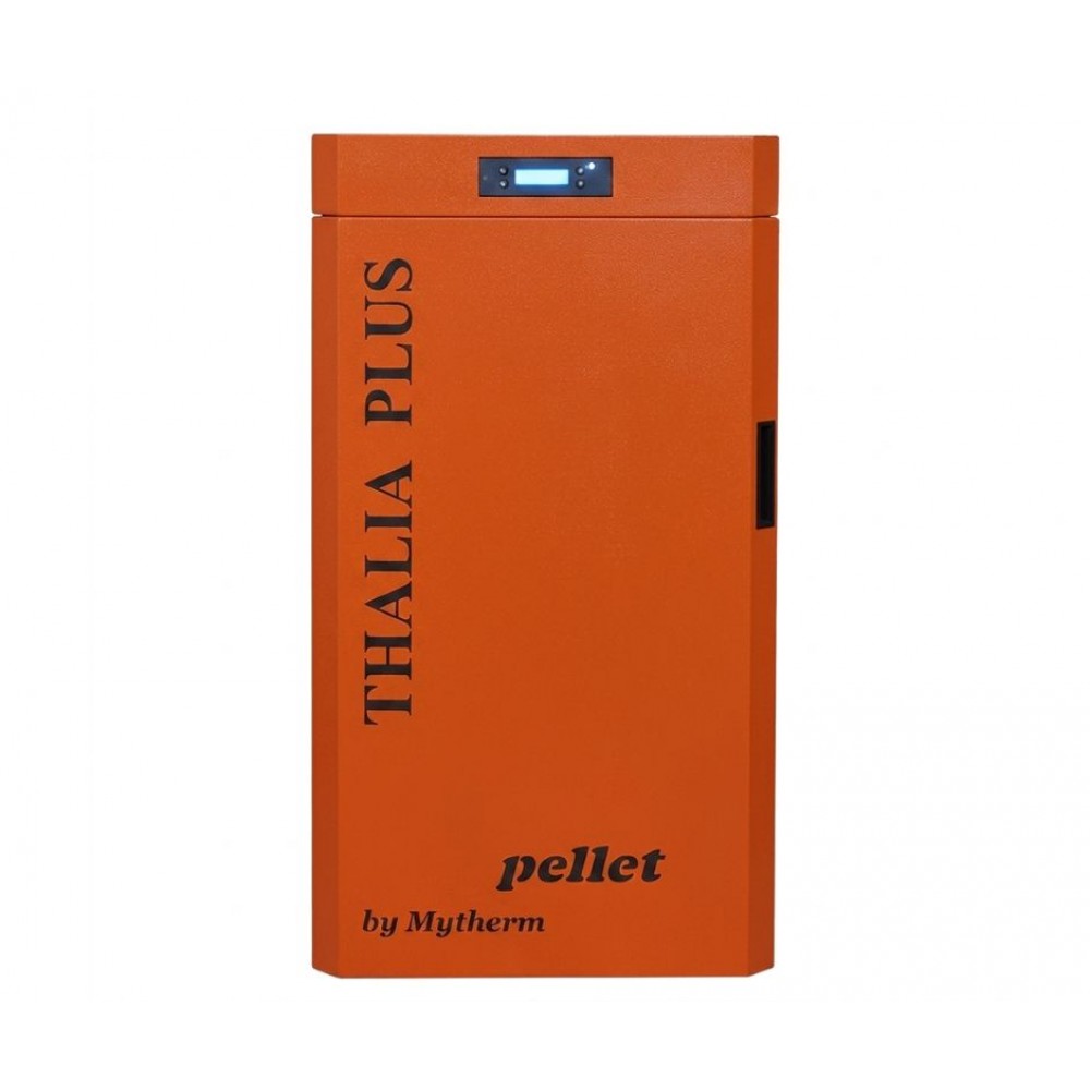 Kotol na pelety Mytherm Thalia Plus 50 oranžová, 50kW | Teplovodné peletové kachle | Peletové kachle / Pece na pelety |