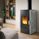 Krbové kachle s teplovodným výmenníkom Velmora Fire ATS HYDRO sivá, 25kW | Krbové kachle s teplovodným výmenníkom | Krbové kachle |