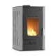 Krbové kachle s teplovodným výmenníkom Velmora Fire ATS HYDRO sivá, 25kW | Krbové kachle s teplovodným výmenníkom | Krbové kachle |