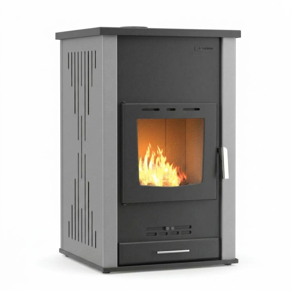 Krbové kachle s teplovodným výmenníkom Velmora Fire ATS HYDRO sivá, 33kW | Krbové kachle s teplovodným výmenníkom | Krbové kachle |